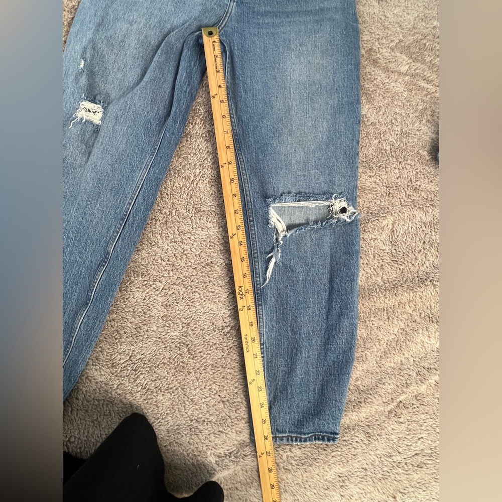 Abercrombie & Fitch Light Blue Distressed Boyfriend Jeans SIze 26 - Picture 8 of 12